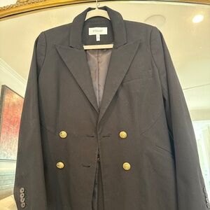 Black Derek Lam IO Crosby blazer with gold buttons